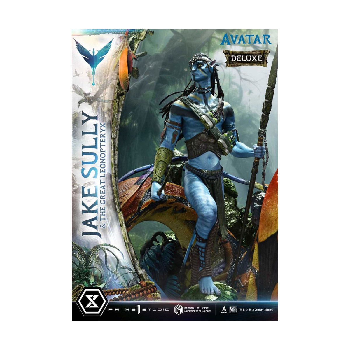 Prime 1 Studio Avatar - Jake Sully & Der große Leonopteryx Deluxe Version 1/4