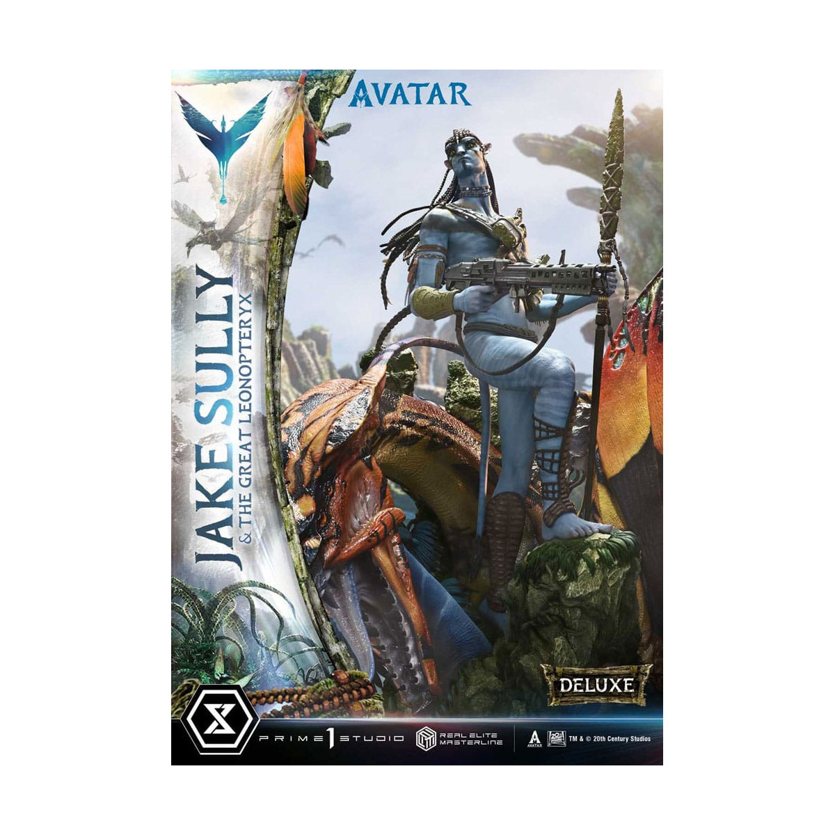 Prime 1 Studio Avatar - Jake Sully & Der große Leonopteryx Deluxe Version 1/4