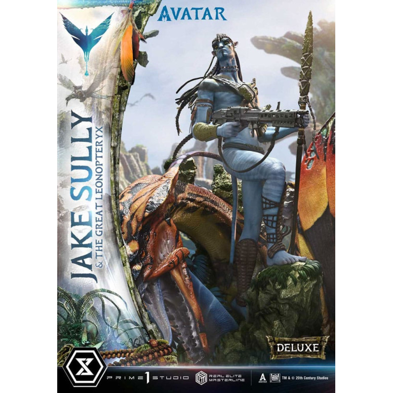 Prime 1 Studio Avatar - Jake Sully & Der große Leonopteryx Deluxe Version 1/4