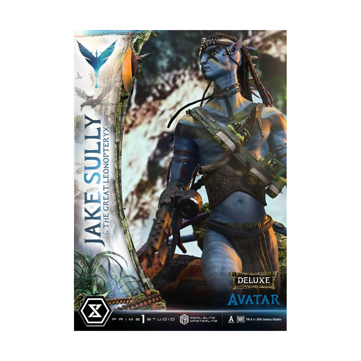 Prime 1 Studio Avatar - Jake Sully & Der große Leonopteryx Deluxe Version 1/4