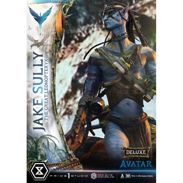 Prime 1 Studio Avatar - Jake Sully & Der große Leonopteryx Deluxe Version 1/4