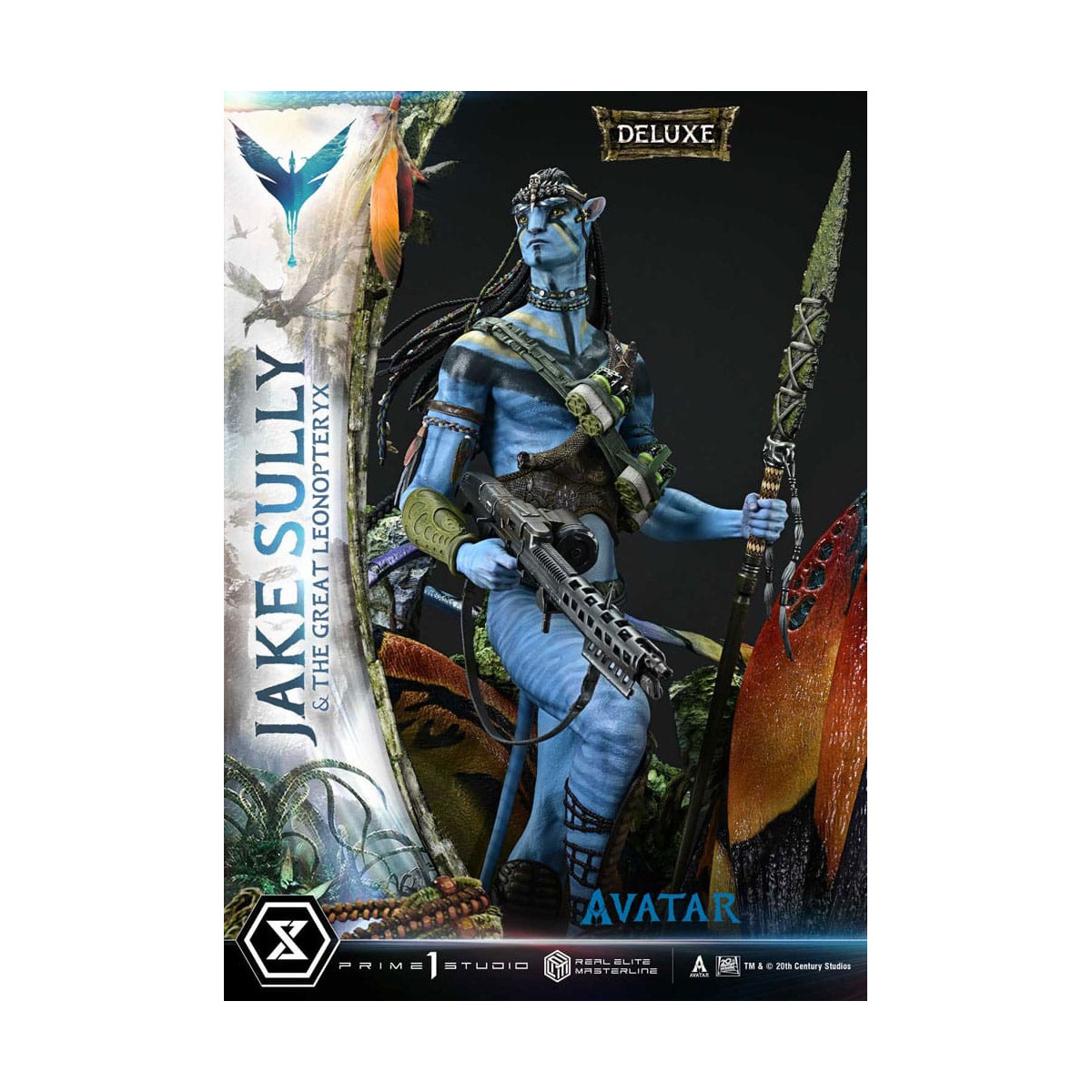 Prime 1 Studio Avatar - Jake Sully & Der große Leonopteryx Deluxe Version 1/4