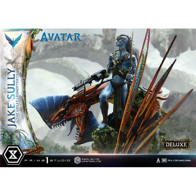 Prime 1 Studio Avatar - Jake Sully & Der große Leonopteryx Deluxe Version 1/4