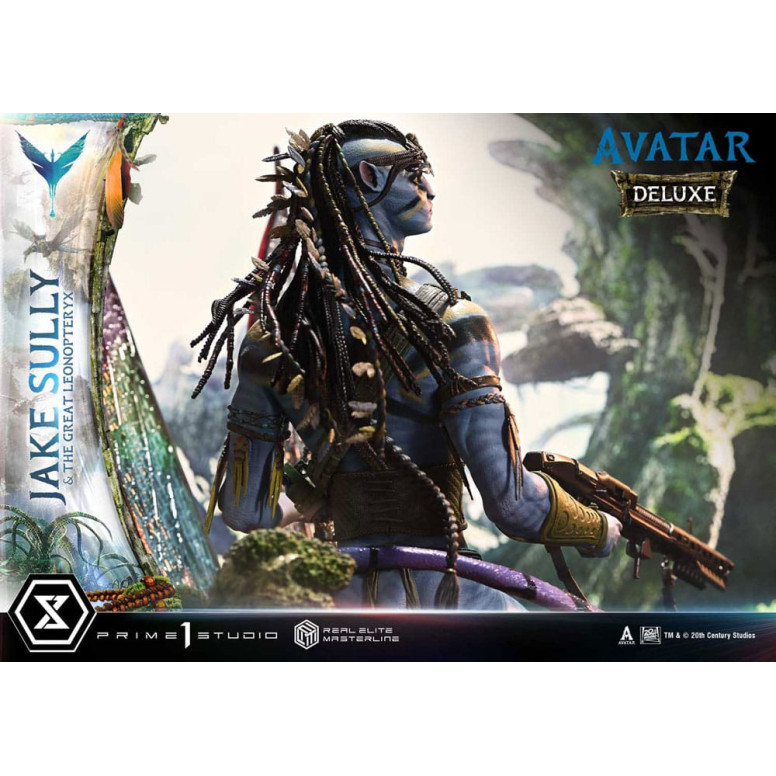 Prime 1 Studio Avatar - Jake Sully & Der große Leonopteryx Deluxe Version 1/4
