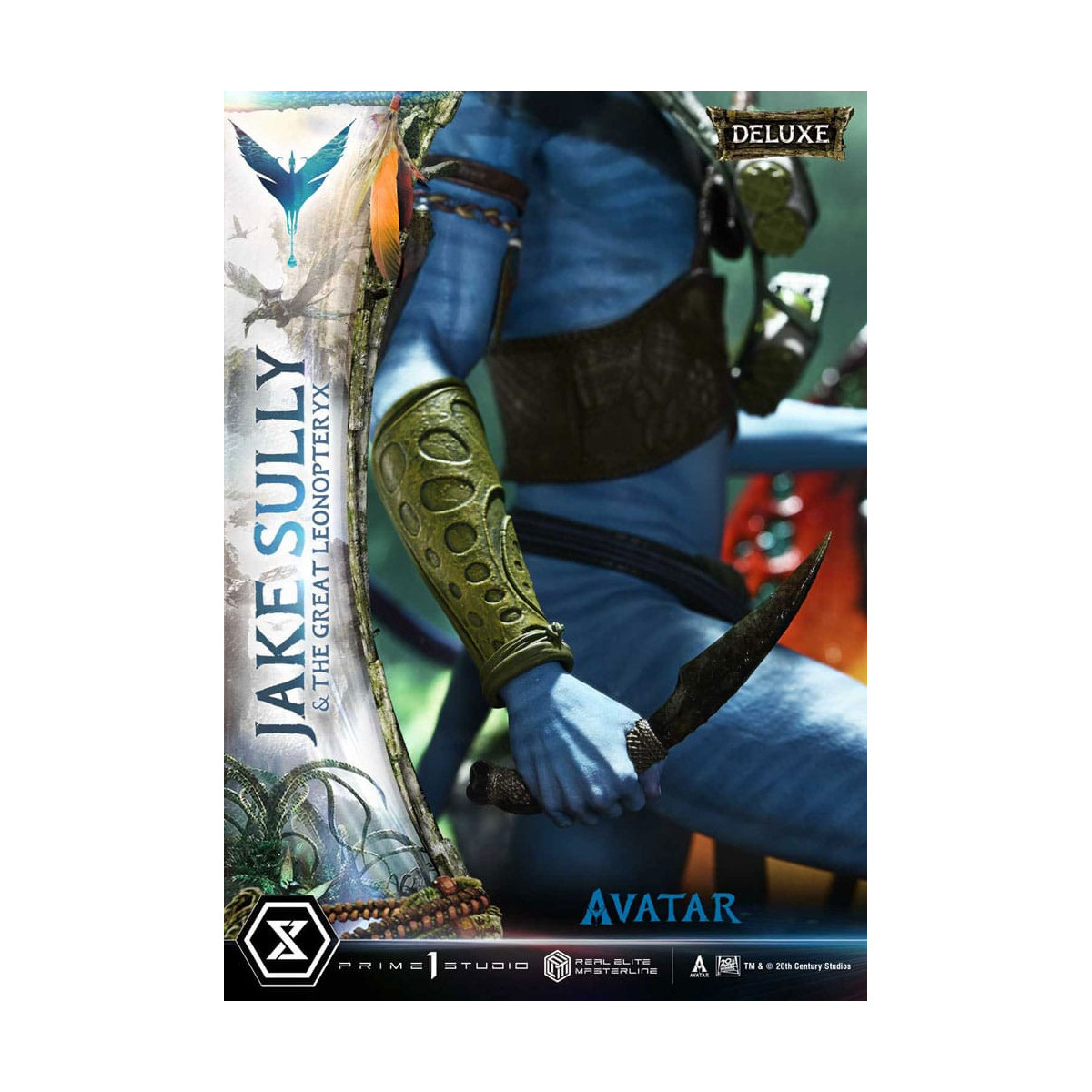 Prime 1 Studio Avatar - Jake Sully & Der große Leonopteryx Deluxe Version 1/4