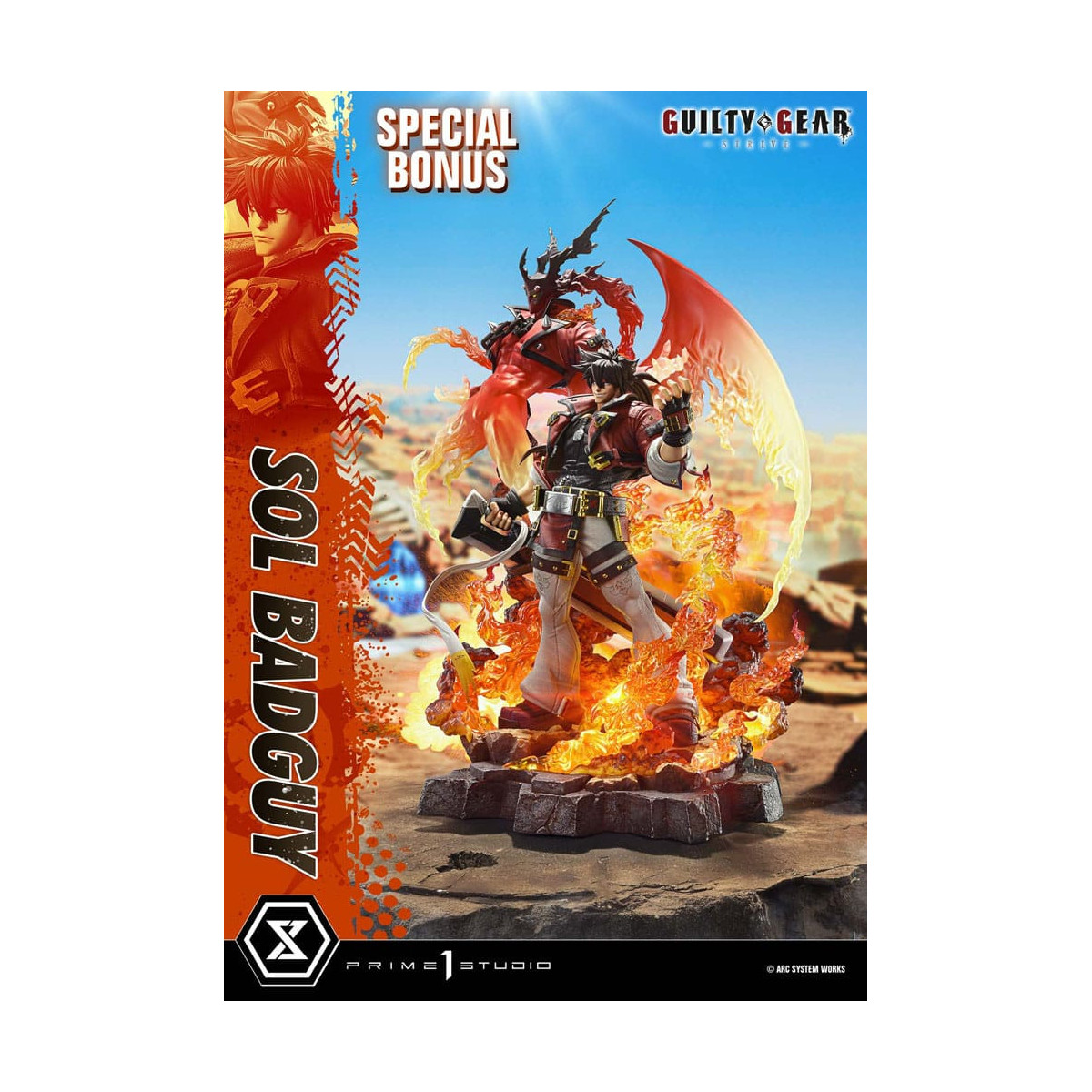 Prime 1 Studio - Guilty Gear Strive - Sol Badguy Bonus Version Premium Masterline Serie 1/4