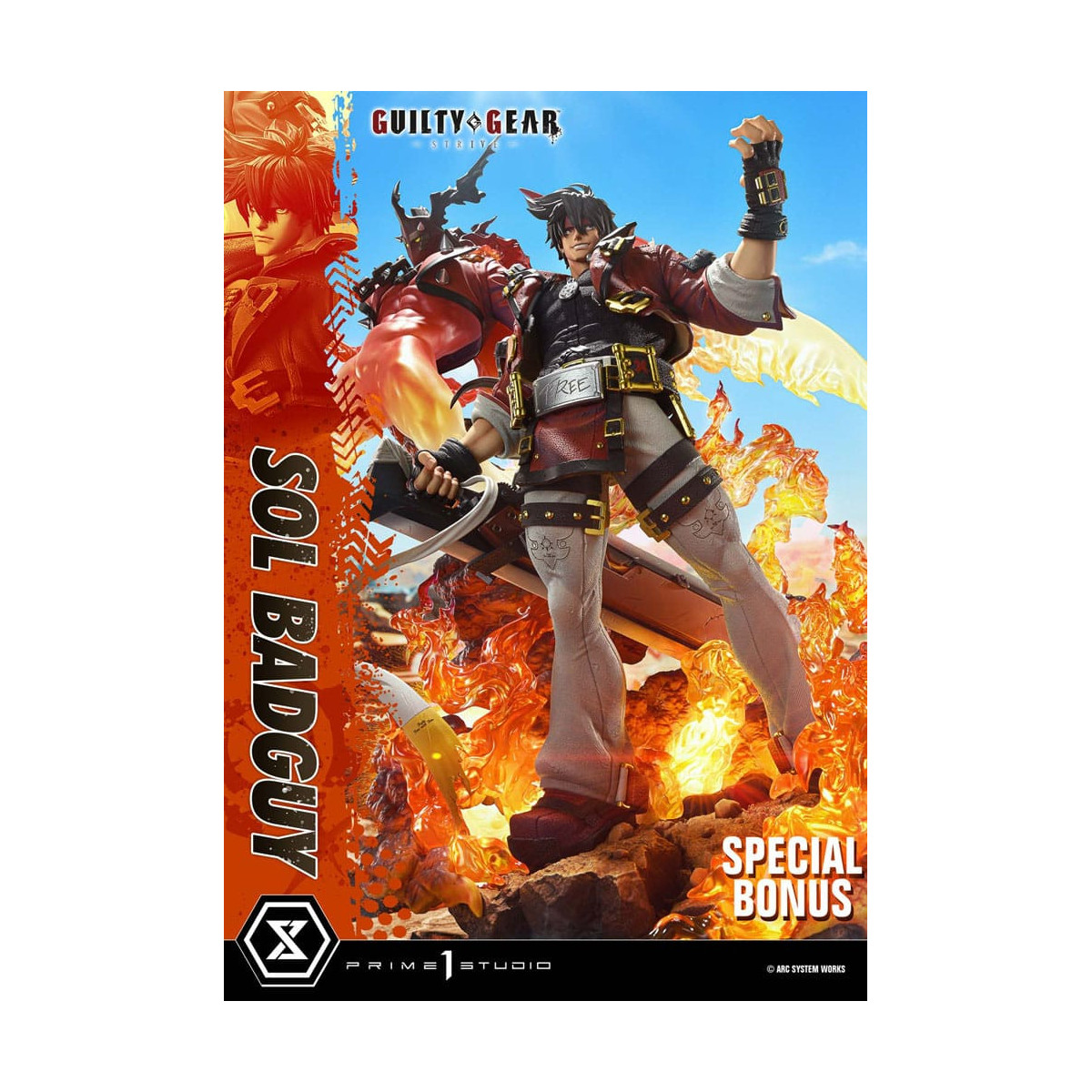 Prime 1 Studio - Guilty Gear Strive - Sol Badguy Bonus Version Premium Masterline Serie 1/4