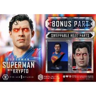 Prime 1 Studio - Superman mit Krypto Bonus Version - Real Elite Masterline Serie 1/3