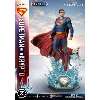 Prime 1 Studio - Superman mit Krypto Bonus Version - Real Elite Masterline Serie 1/3