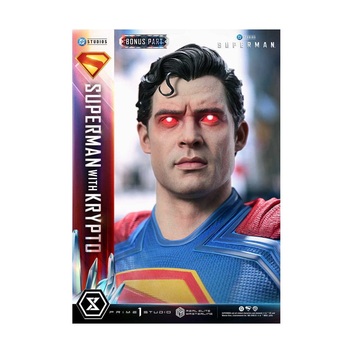 Prime 1 Studio - Superman mit Krypto Bonus Version - Real Elite Masterline Serie 1/3