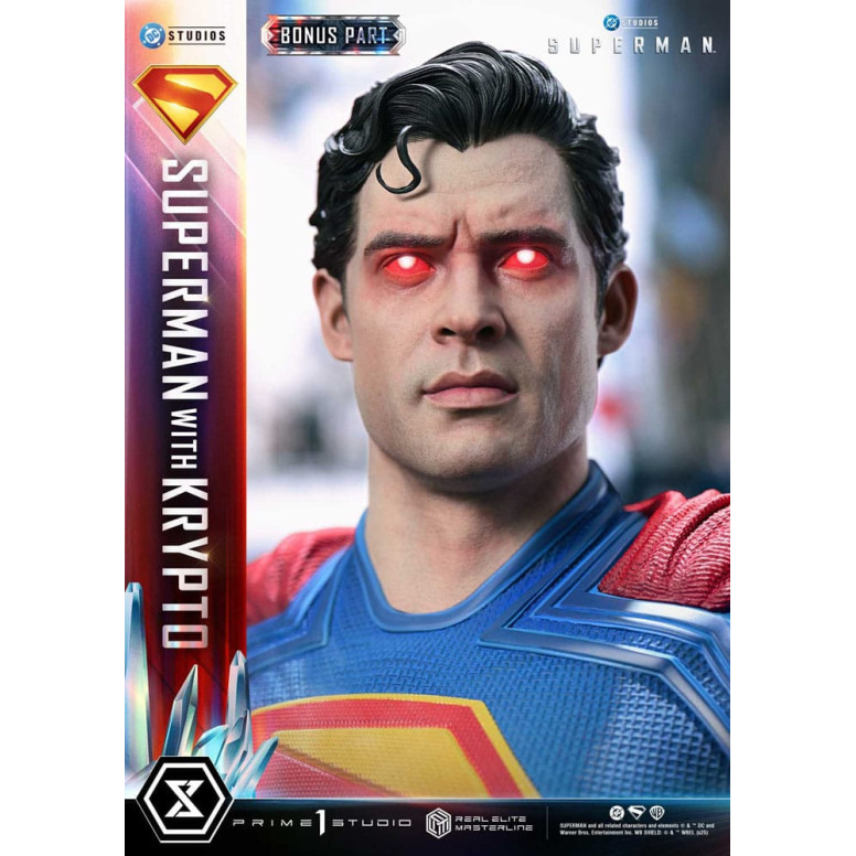 Prime 1 Studio - Superman mit Krypto Bonus Version - Real Elite Masterline Serie 1/3