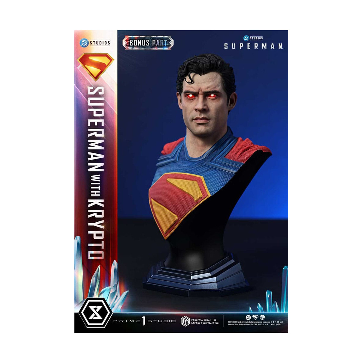 Prime 1 Studio - Superman mit Krypto Bonus Version - Real Elite Masterline Serie 1/3