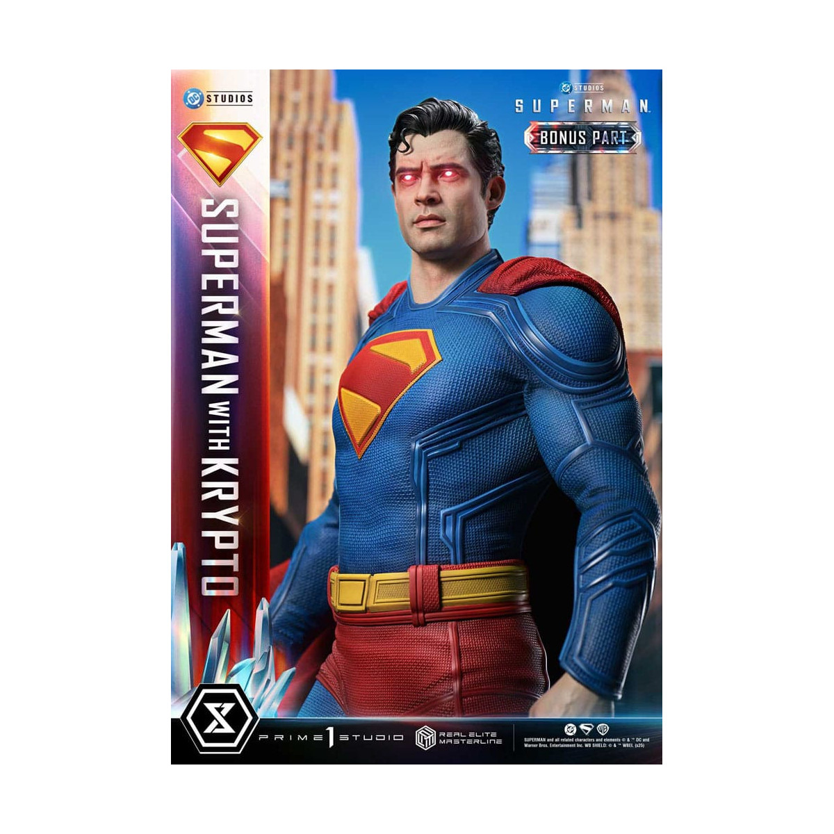 Prime 1 Studio - Superman mit Krypto Bonus Version - Real Elite Masterline Serie 1/3