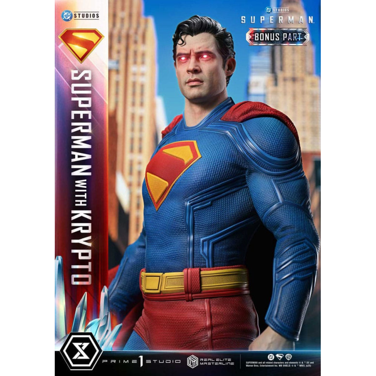 Prime 1 Studio - Superman mit Krypto Bonus Version - Real Elite Masterline Serie 1/3