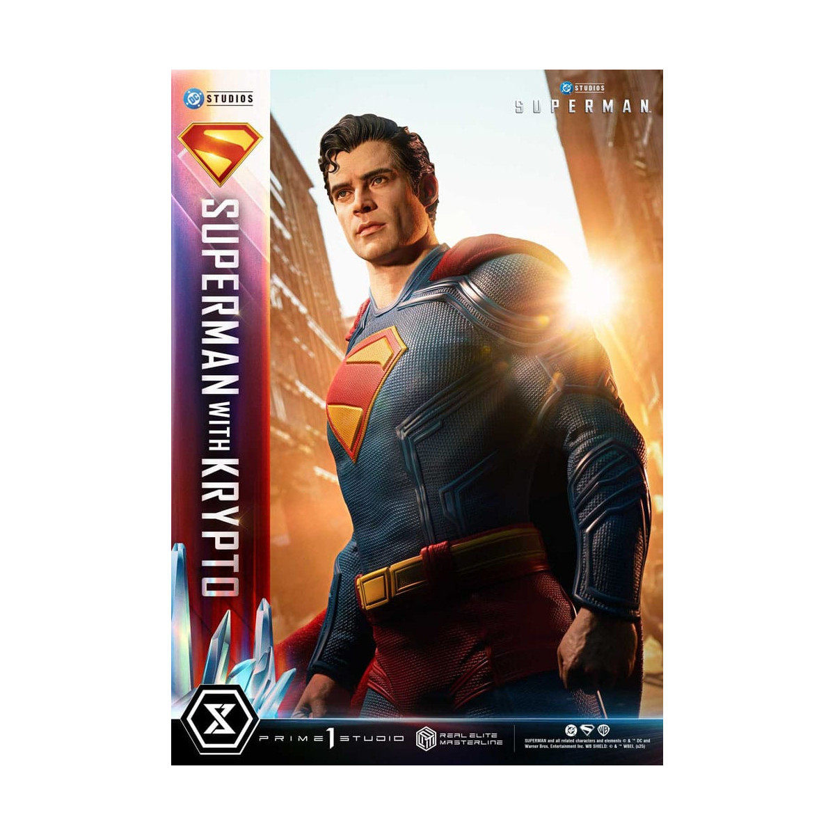 Prime 1 Studio - Superman mit Krypto Bonus Version - Real Elite Masterline Serie 1/3