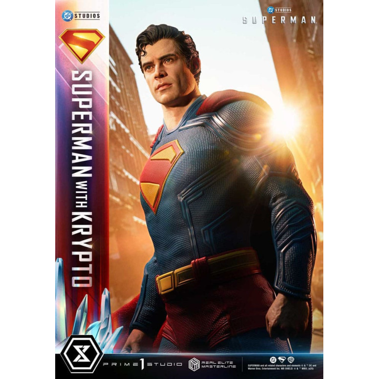 Prime 1 Studio - Superman mit Krypto Bonus Version - Real Elite Masterline Serie 1/3