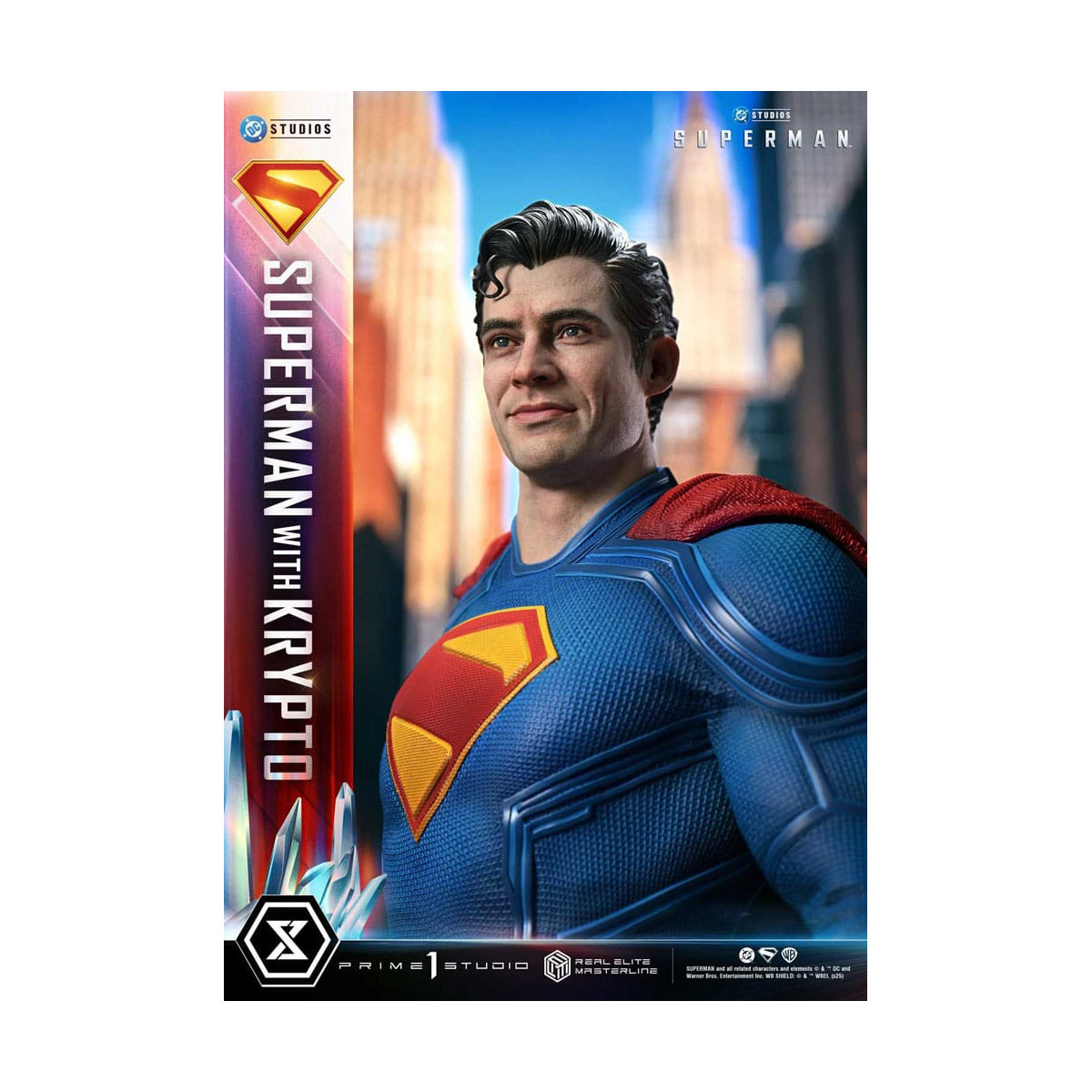 Prime 1 Studio - Superman mit Krypto Bonus Version - Real Elite Masterline Serie 1/3