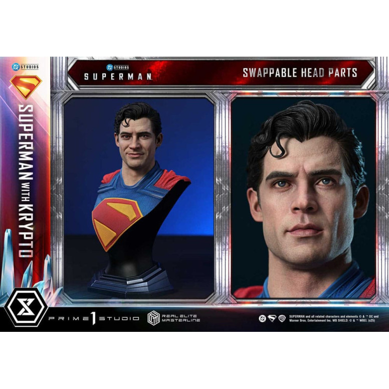 Prime 1 Studio - Superman mit Krypto Bonus Version - Real Elite Masterline Serie 1/3