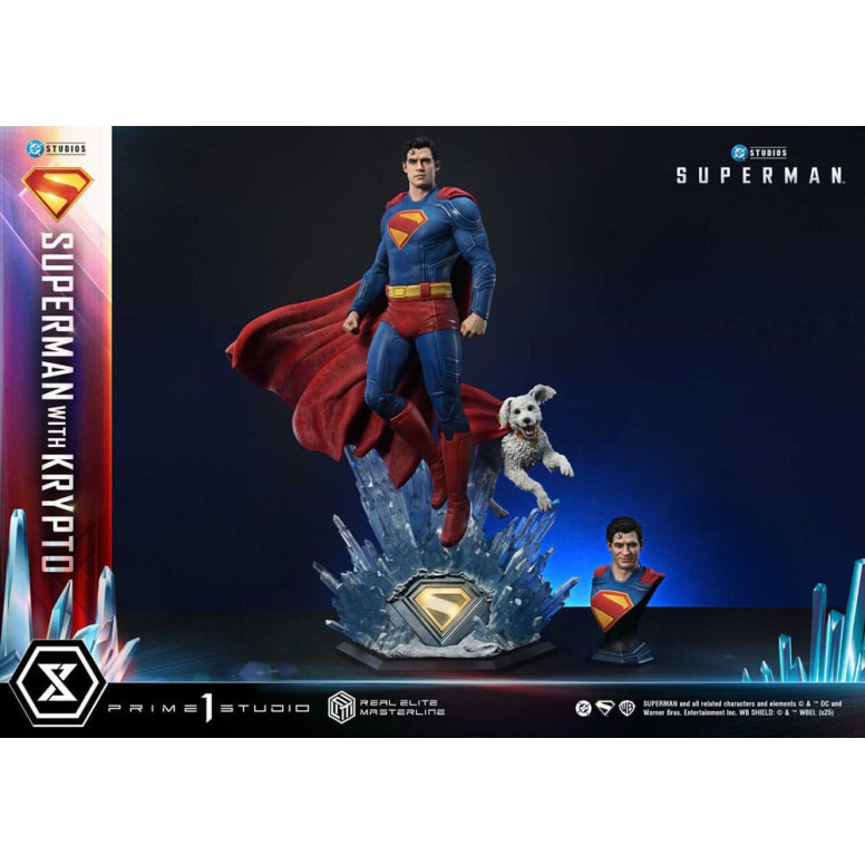 Prime 1 Studio - Superman mit Krypto Bonus Version - Real Elite Masterline Serie 1/3