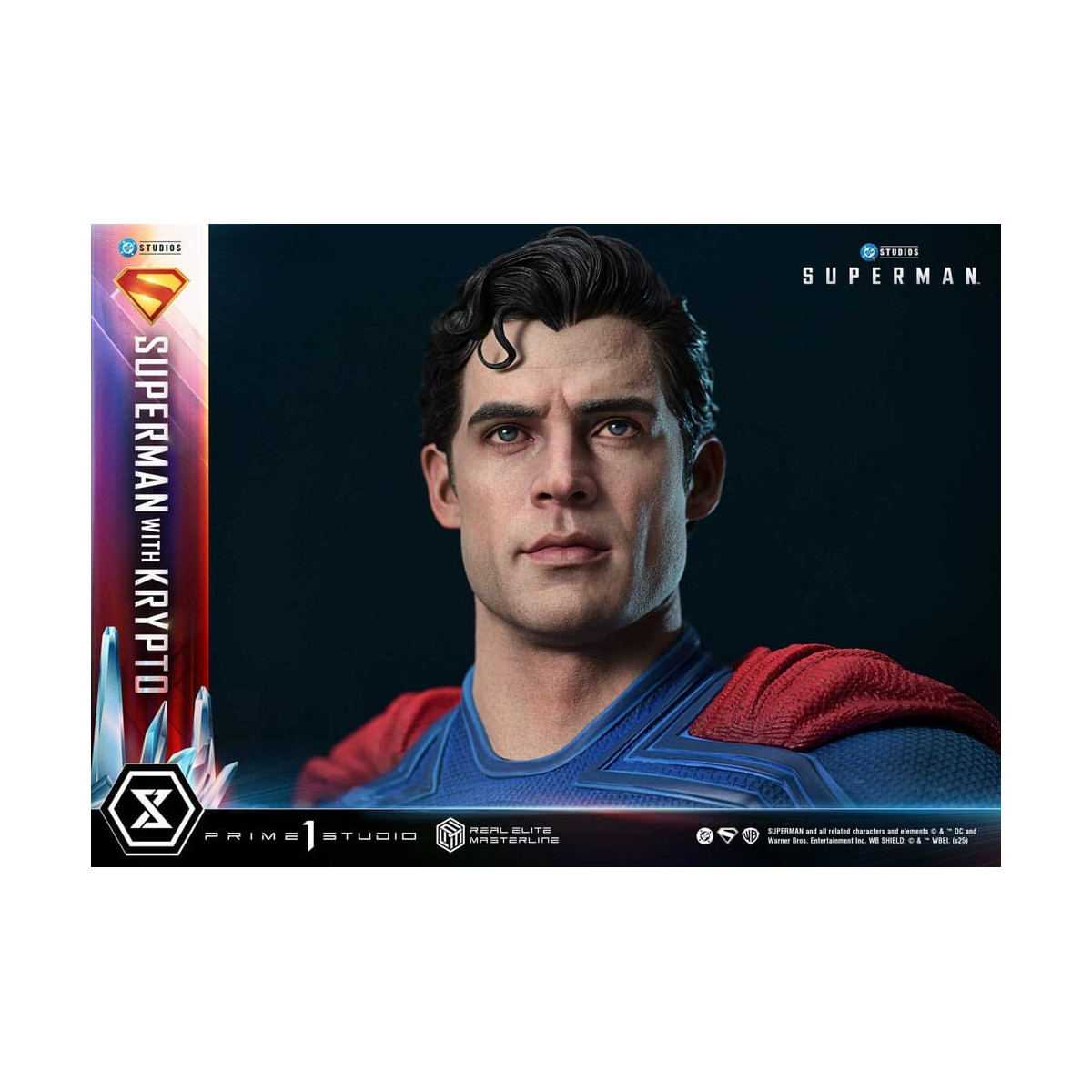 Prime 1 Studio - Superman mit Krypto Bonus Version - Real Elite Masterline Serie 1/3