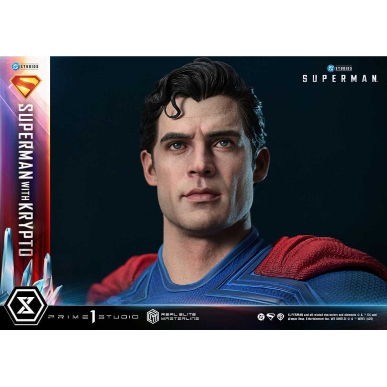 Prime 1 Studio - Superman mit Krypto Bonus Version - Real Elite Masterline Serie 1/3