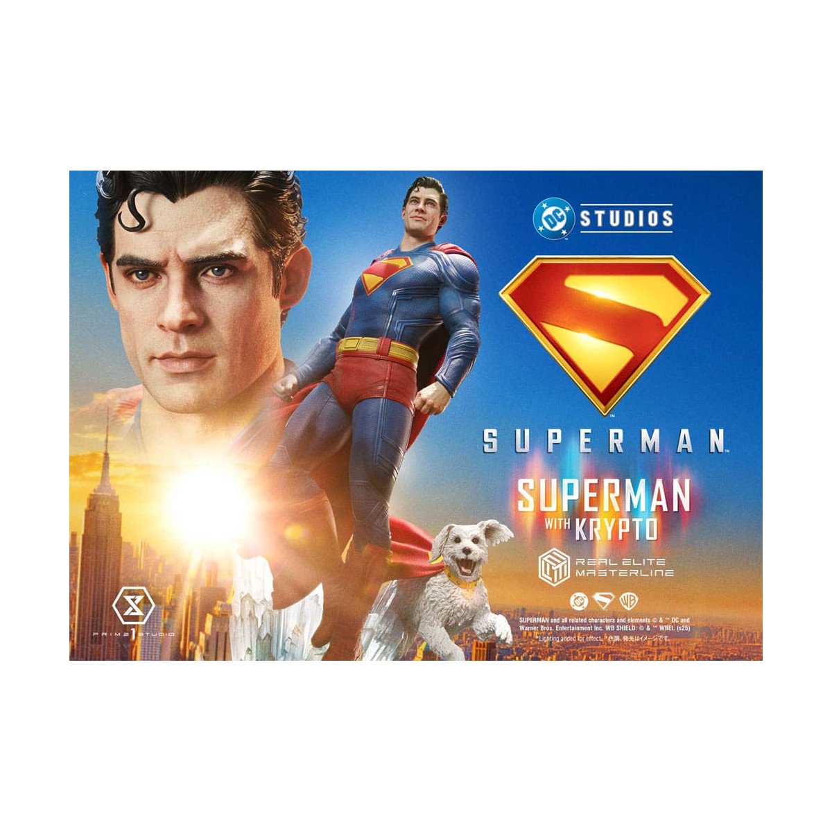 Prime 1 Studio - Superman mit Krypto - Real Elite Masterline Serie 1/3