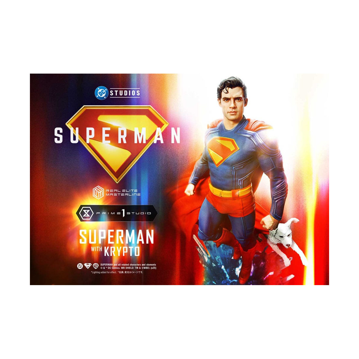 Prime 1 Studio - Superman mit Krypto - Real Elite Masterline Serie 1/3