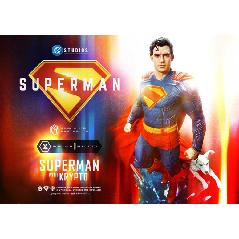 Prime 1 Studio - Superman mit Krypto - Real Elite Masterline Serie 1/3