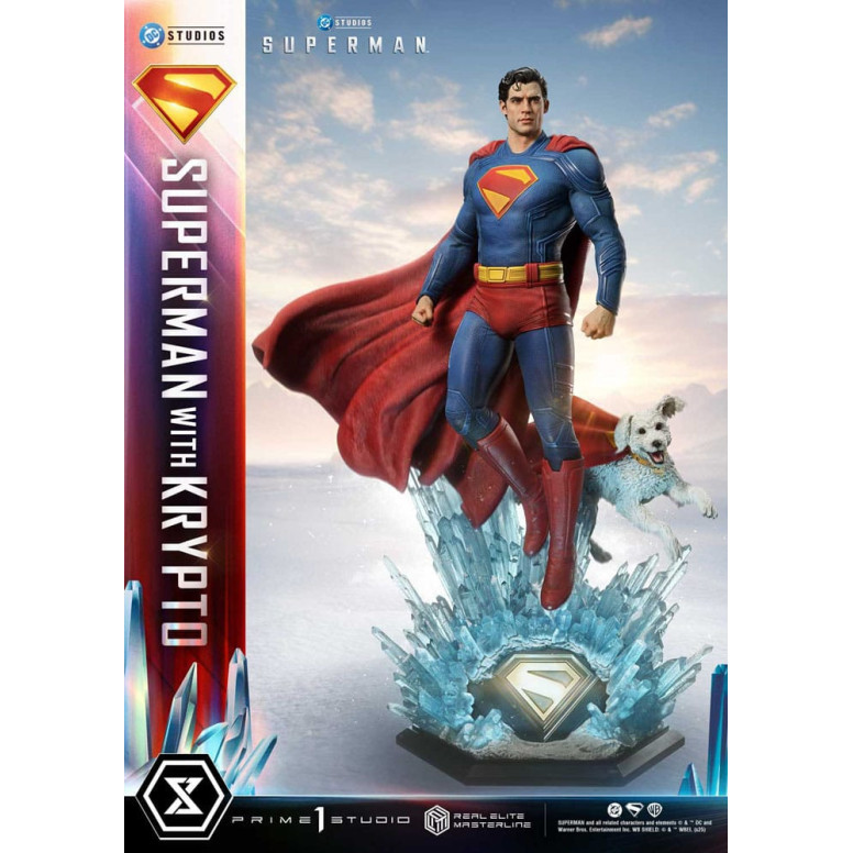 Prime 1 Studio - Superman mit Krypto - Real Elite Masterline Serie 1/3
