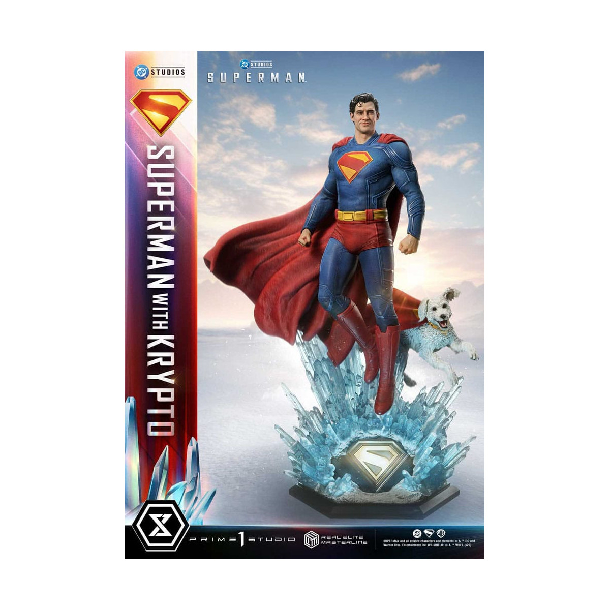 Prime 1 Studio - Superman mit Krypto - Real Elite Masterline Serie 1/3