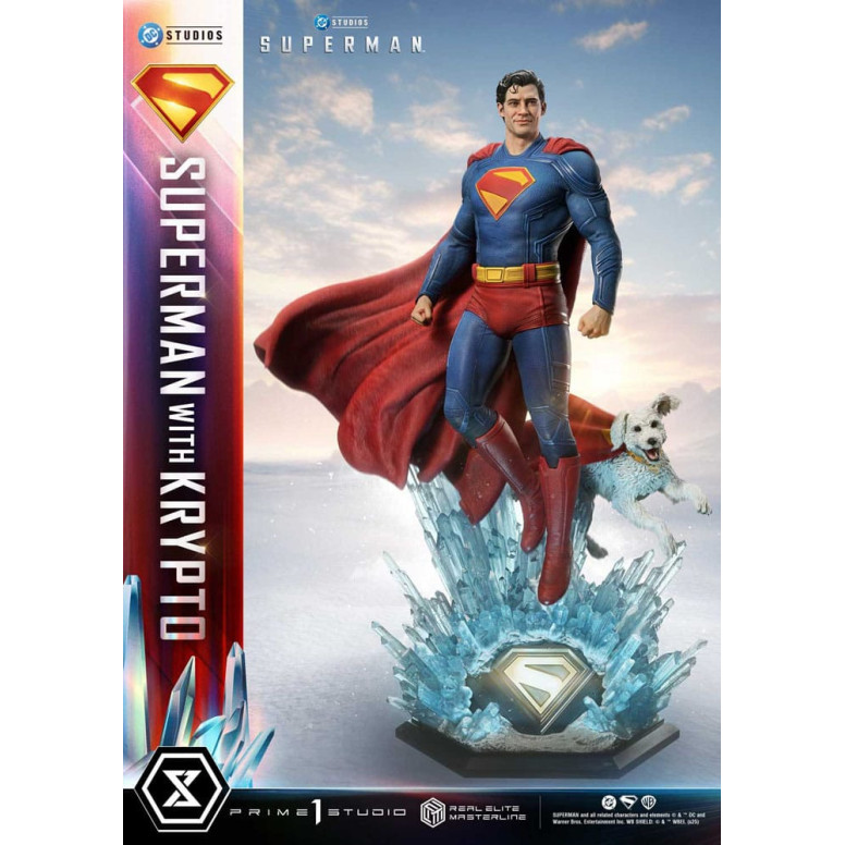 Prime 1 Studio - Superman mit Krypto - Real Elite Masterline Serie 1/3
