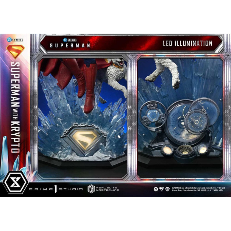 Prime 1 Studio - Superman mit Krypto - Real Elite Masterline Serie 1/3