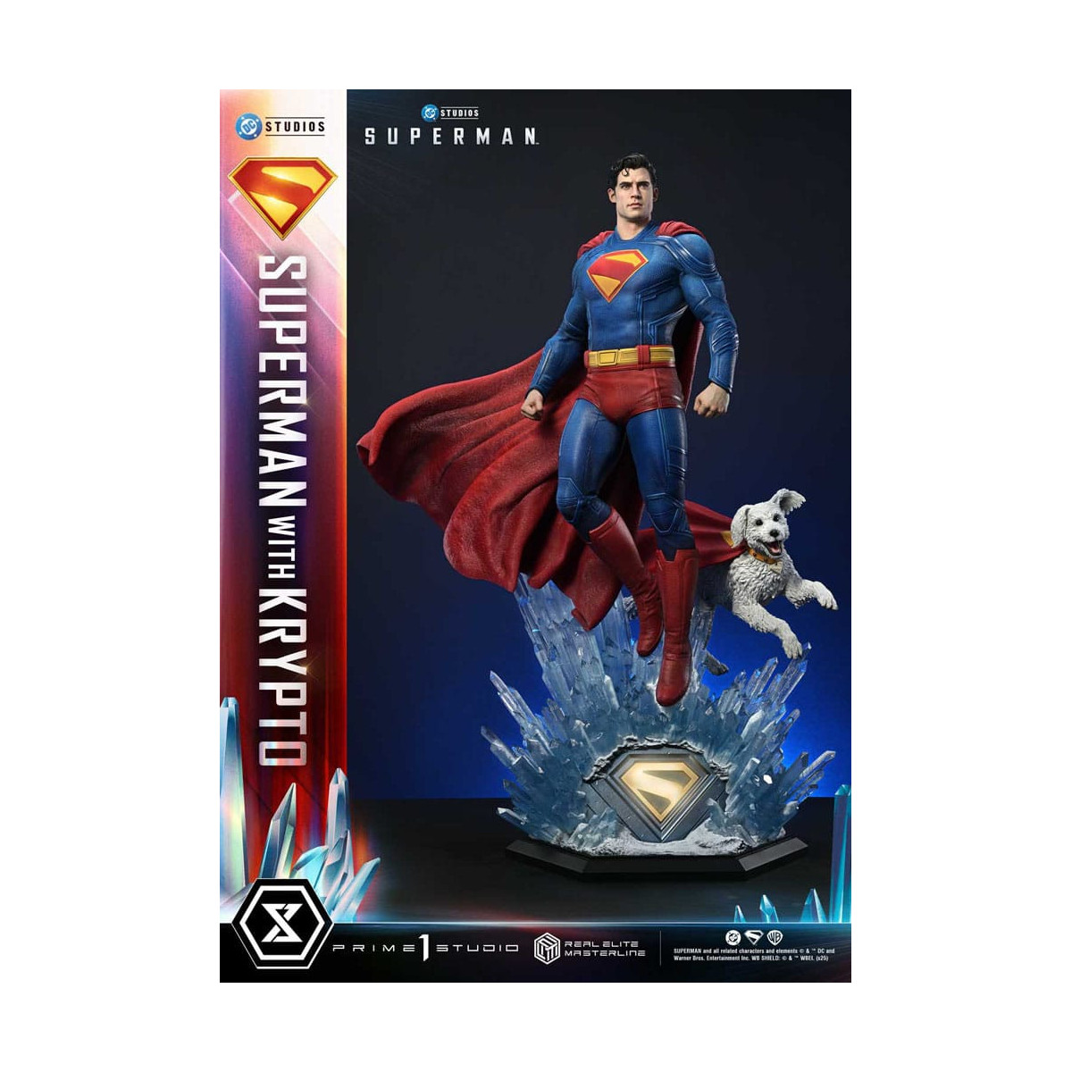 Prime 1 Studio - Superman mit Krypto - Real Elite Masterline Serie 1/3