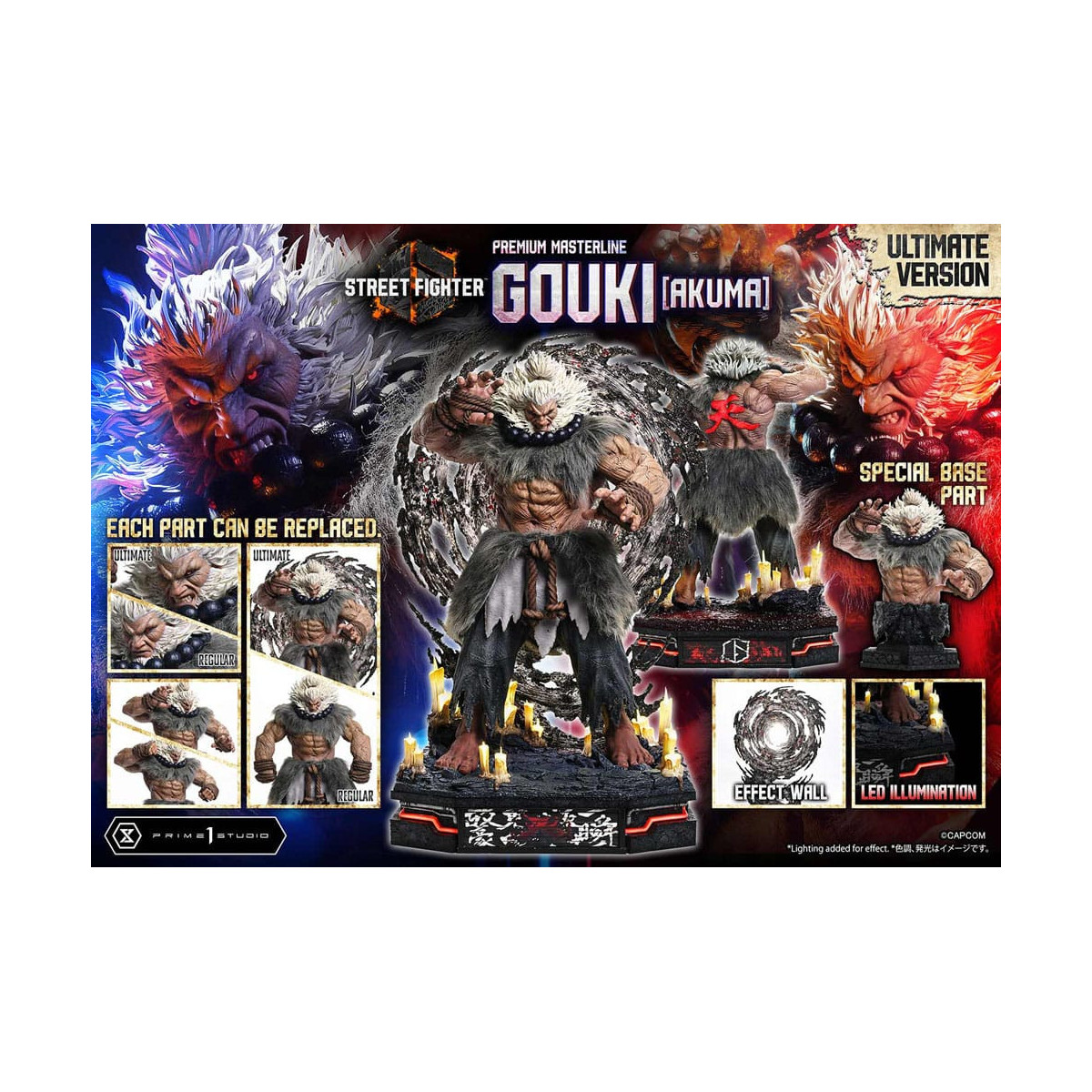 Prime 1 Studio - Street Fighter 6 - Akuma Ultimate Version Premium Masterline Serie 1/4