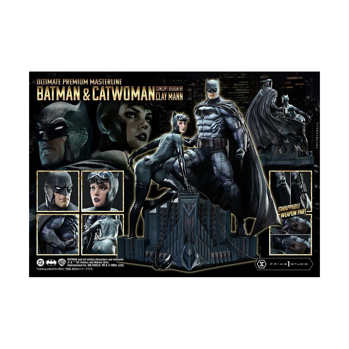 Prime 1 Studio - Batman & Catwoman (Konzeptentwurf von Clay Mann) - Ultimate Premium Masterline Serie 1/4