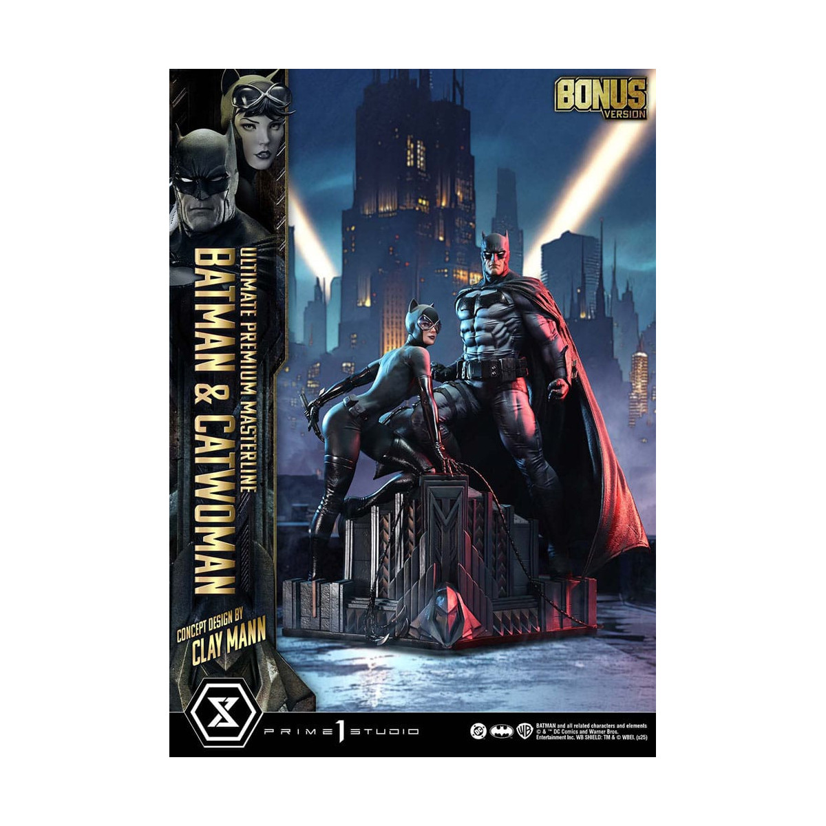 Prime 1 Studio - Batman & Catwoman (Konzeptdesign von Clay Mann) Bonus Version - Ultimate Premium Masterline Serie 1/4