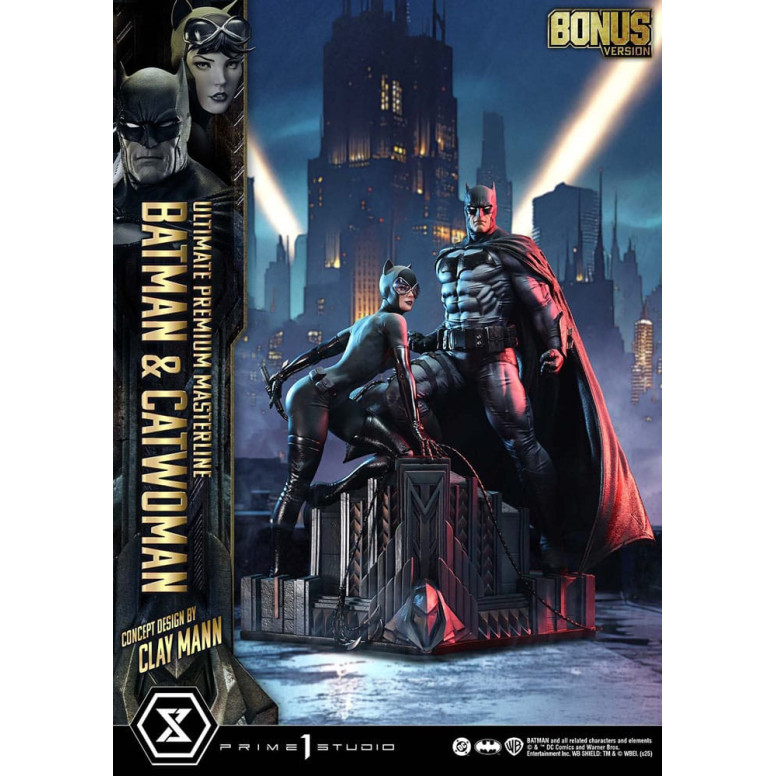 Prime 1 Studio - Batman & Catwoman (Konzeptdesign von Clay Mann) Bonus Version - Ultimate Premium Masterline Serie 1/4