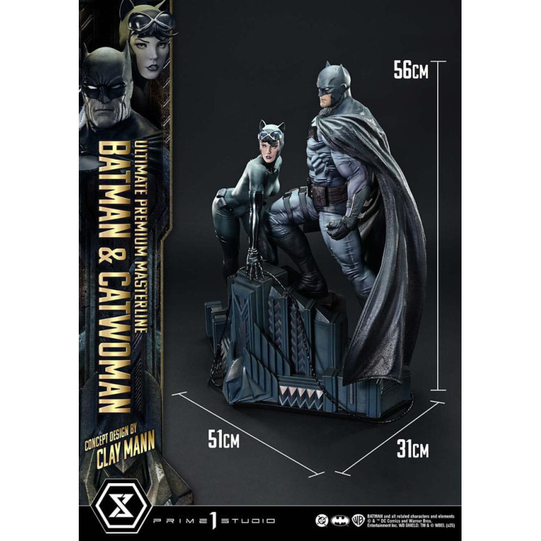 Prime 1 Studio - Batman & Catwoman (Konzeptdesign von Clay Mann) Bonus Version - Ultimate Premium Masterline Serie 1/4