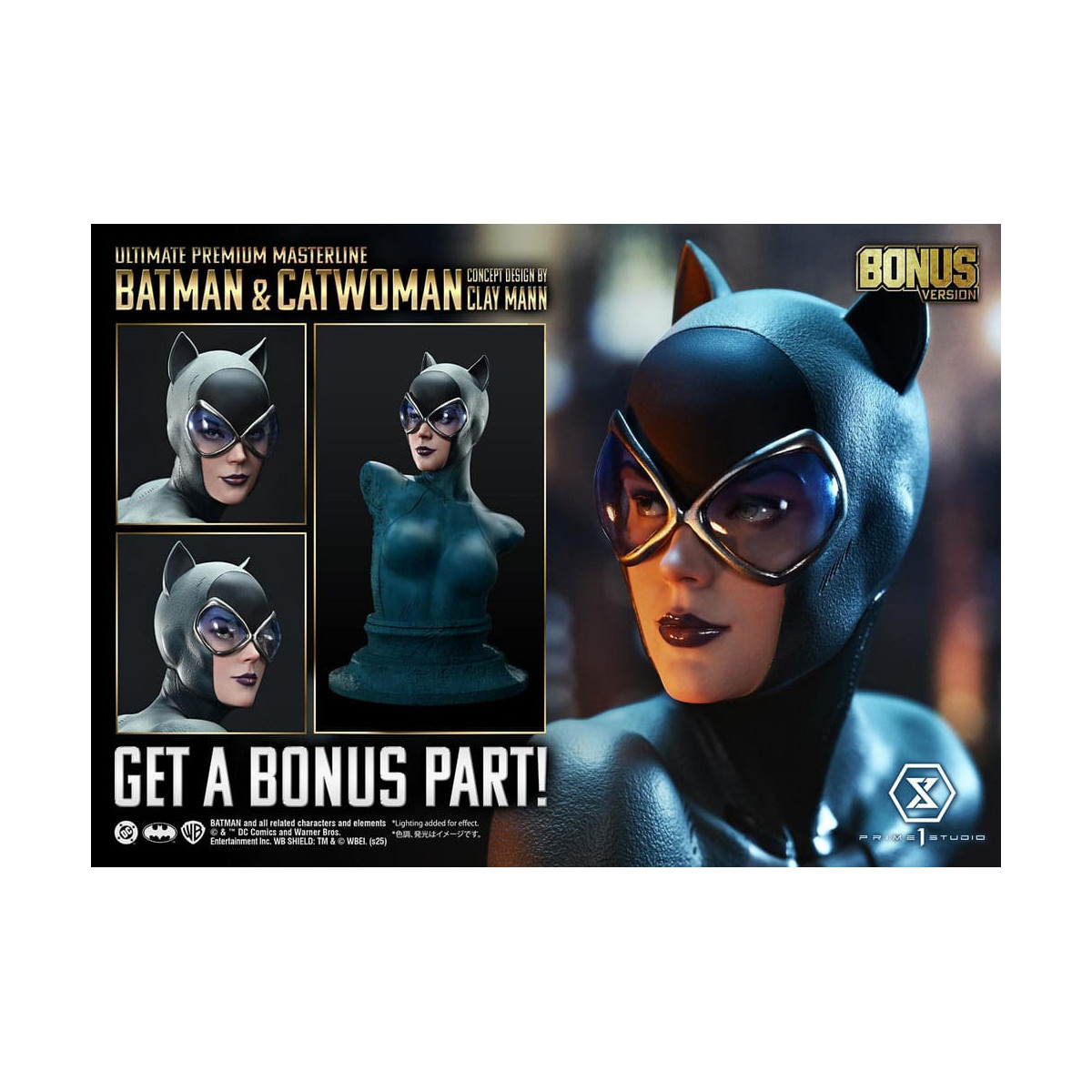 Prime 1 Studio - Batman & Catwoman (Konzeptdesign von Clay Mann) Bonus Version - Ultimate Premium Masterline Serie 1/4