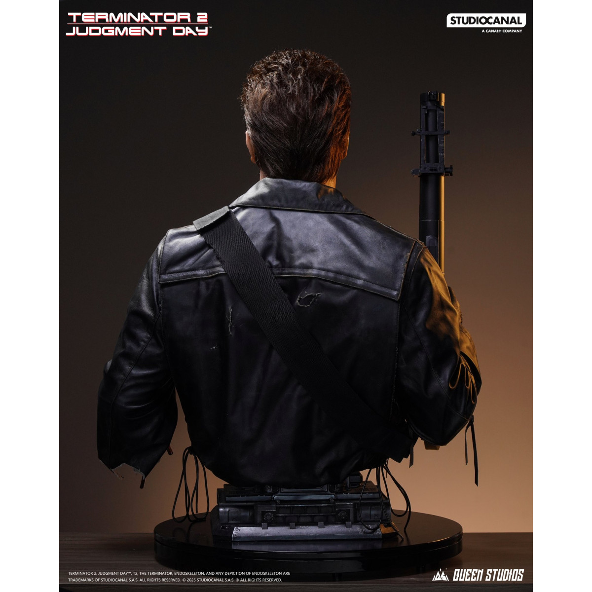 Queen Studios - T-800 Schlacht beschädigt Life-Size-Büste - The Terminator 2