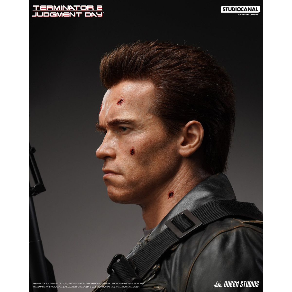 Queen Studios - T-800 Schlacht beschädigt Life-Size-Büste - The Terminator 2