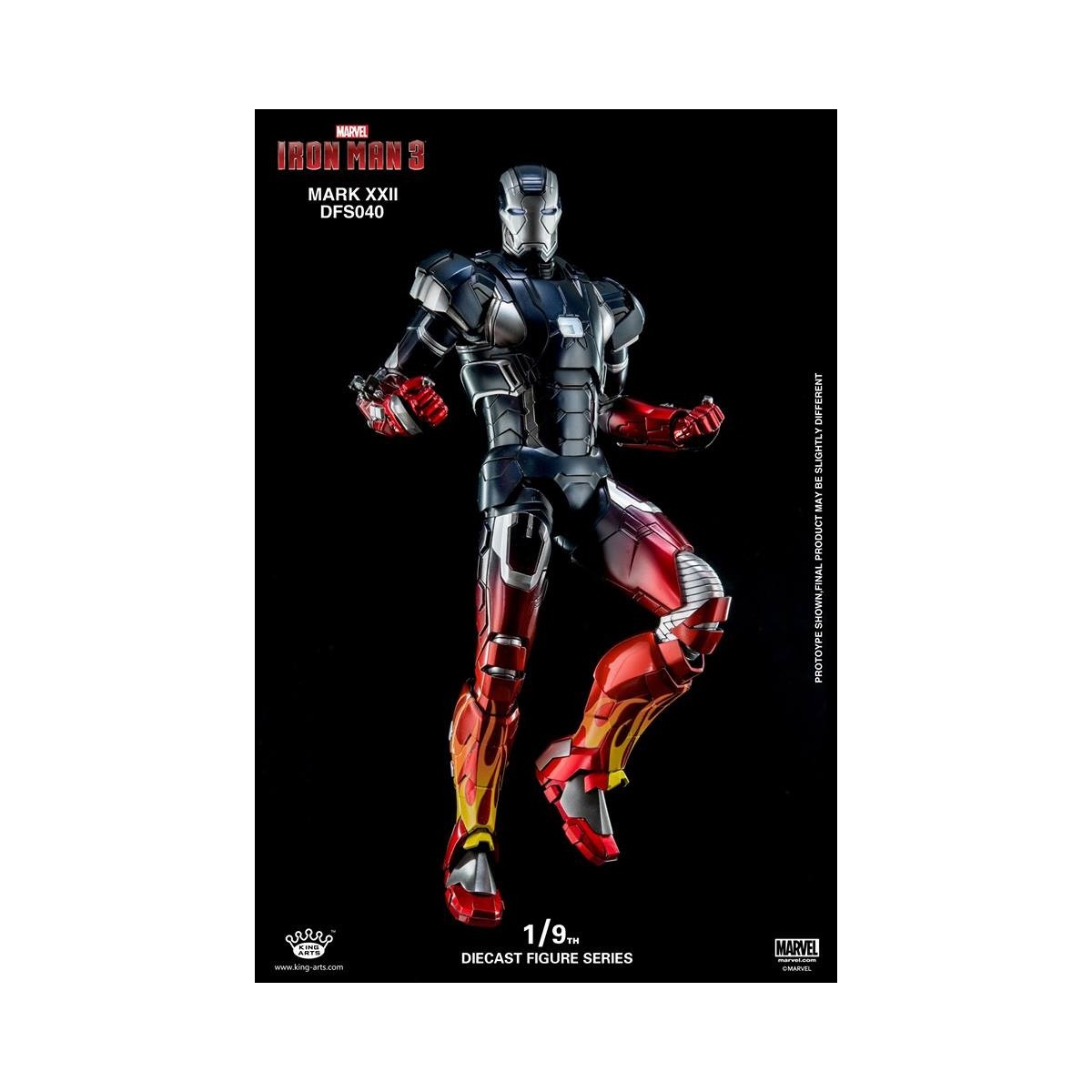 King Arts Iron Man Mark VII 1/9 figurine articulée