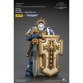 JoyToy - Secret Level - Ultramarines Levantus with Power Sword, Stormshield and Bolt Pistol 1/18 - Warhammer 40000