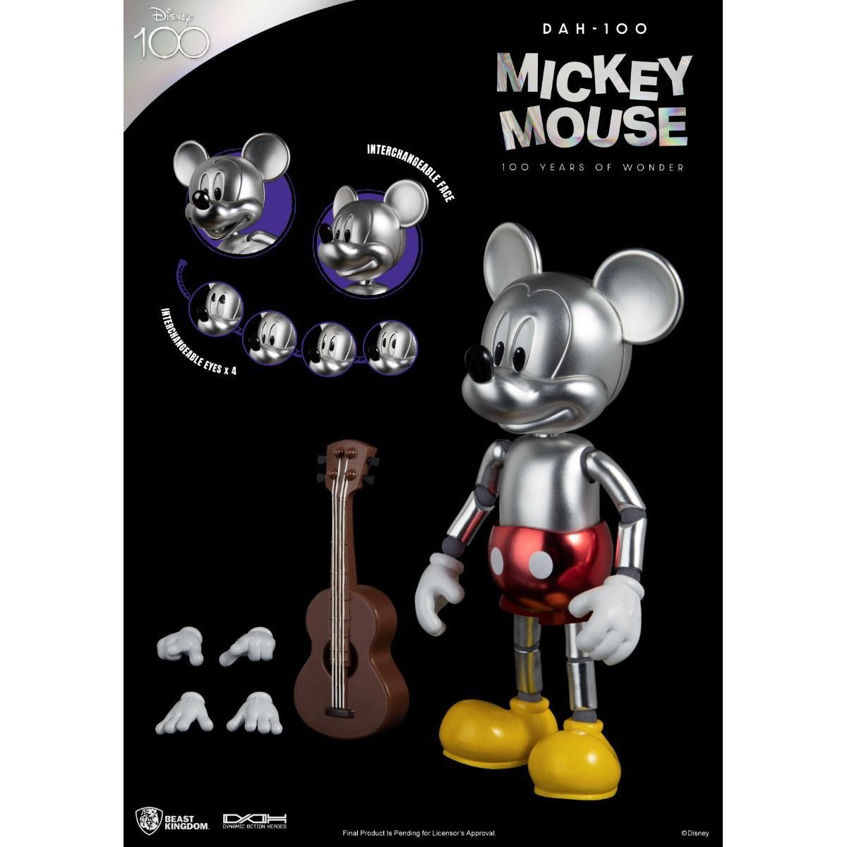 Beast Kingdom Disney 100 Years of Wonder - Micky Maus Mouse - Dynamic Action Heroes 1/9 - D100