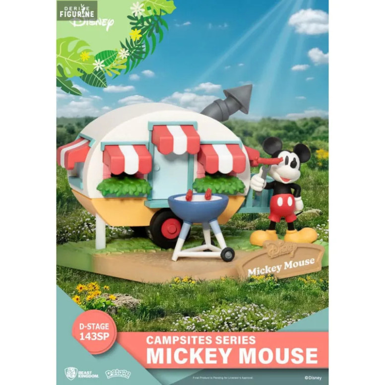 Beast Kingdom Disney - D-Stage PVC Diorama Campsite Series - Micky Maus Mouse Special Edition
