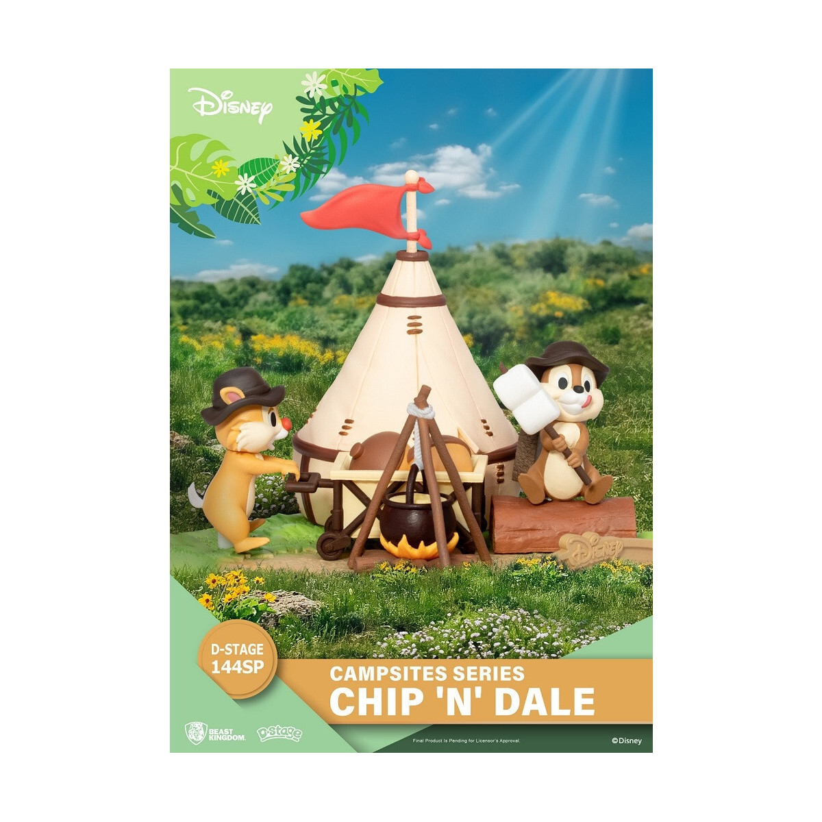 Beast Kingdom Disney - D-Stage PVC Diorama Campsite Series - Chip 'n' Dale Special Edition