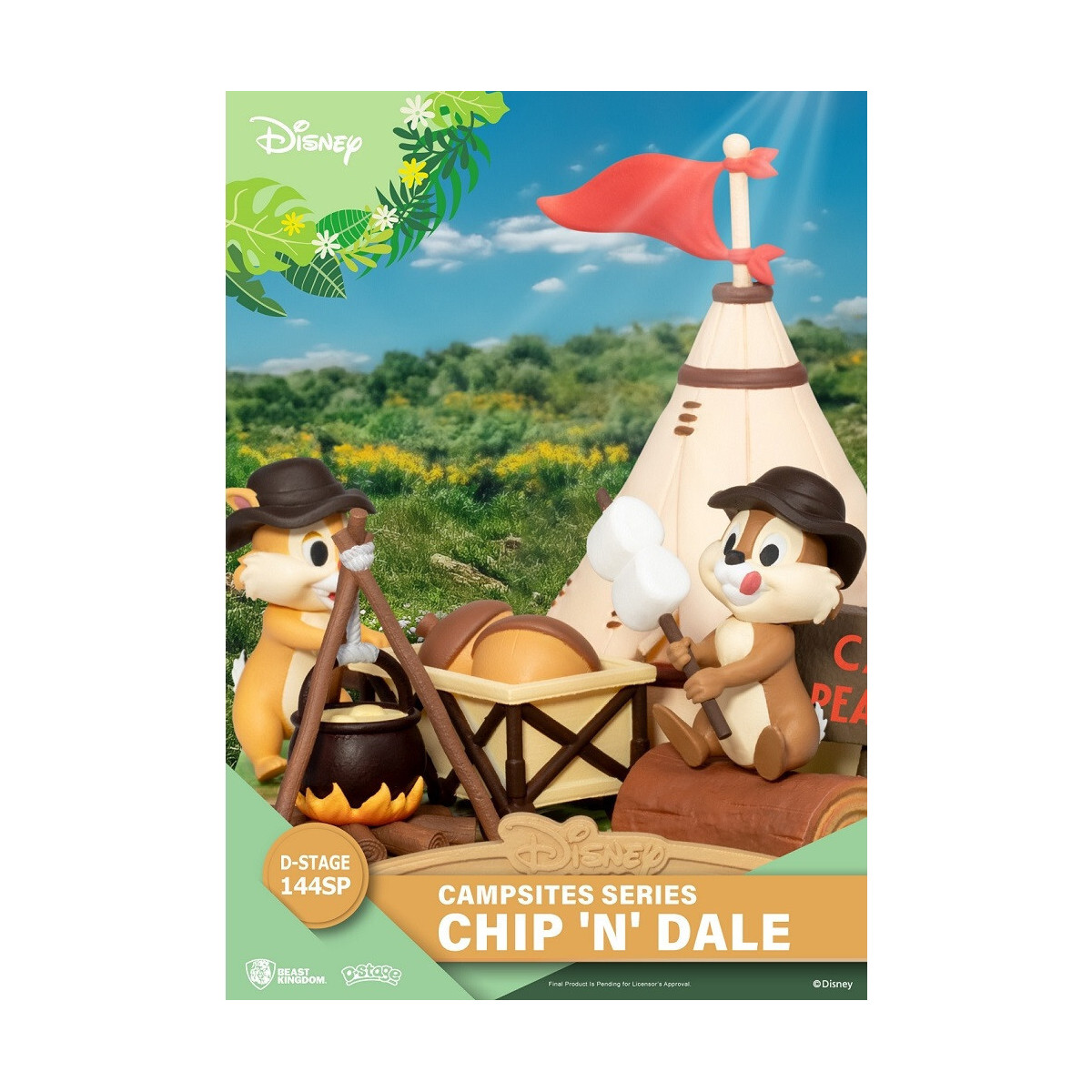 Beast Kingdom Disney - D-Stage PVC Diorama Campsite Series - Chip 'n' Dale Special Edition