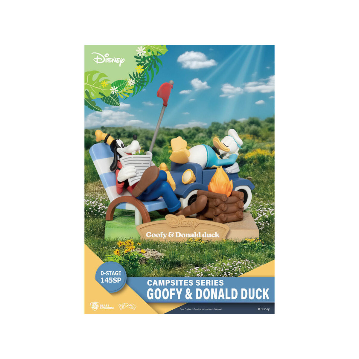 Beast Kingdom Disney - D-Stage PVC Diorama Campsite Series - Goofy & Donald Duck Special Edition