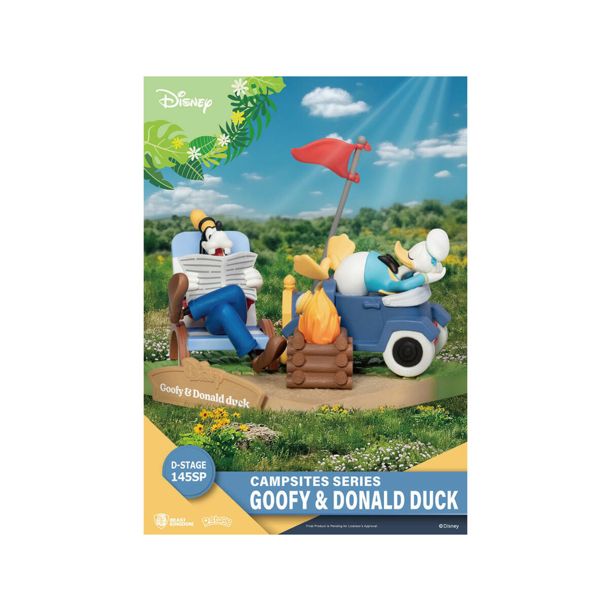 Beast Kingdom Disney - D-Stage PVC Diorama Campsite Series - Goofy & Donald Duck Special Edition