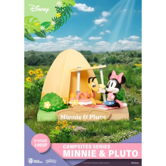 Beast Kingdom Disney - D-Stage PVC Diorama Campsite Series - Minnie & Pluto Special Edition